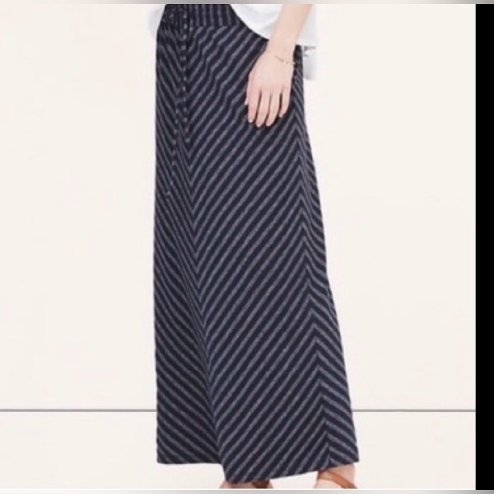 LOFT Striped Maxi Skirt Size small Soft and Comfy